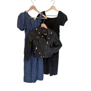 Nordstrom Girls Clothing Bundle: Rompers & Moto Jacket